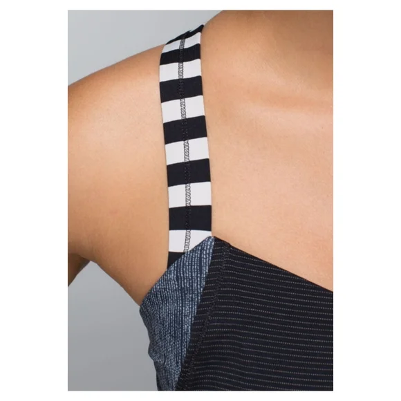 Lululemon Rest Less Tank-Burlap Texture Black Dune/Apex Stripe Black Dune - Picture 5 of 11